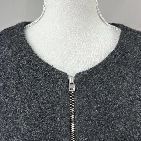 Aritzia Wilfred Gray Banville Cardigan Jacket Sz M 100% Merino Wool - Picture 4 of 10